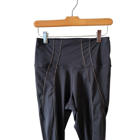 Nike Yoga Training Tights Black Metallic Rose Gold M - Picture 3 of 7